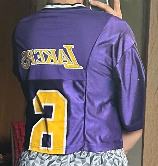 Lakers Crop Jersey Purple - Image 2