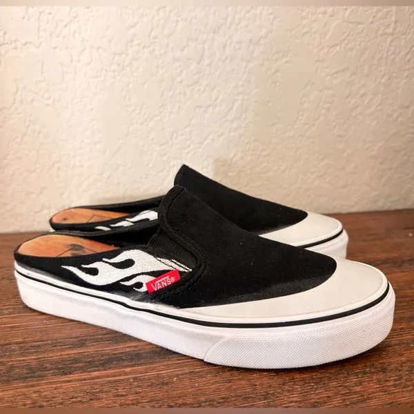 Vans Slip-on Mule Black White Asap Rocky Men's Fashion Skate mens 6.5 wmns 8.0 - Image 2