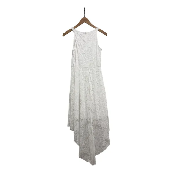 Anette White Floral Lace High Low Halter Dress Sleeveless New‎ With Tags Size S - Image 2