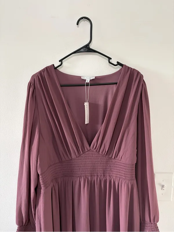 Baltic Born NWT Olivia Maxi Dress in Vintage Plum- Size 3X - Image 5