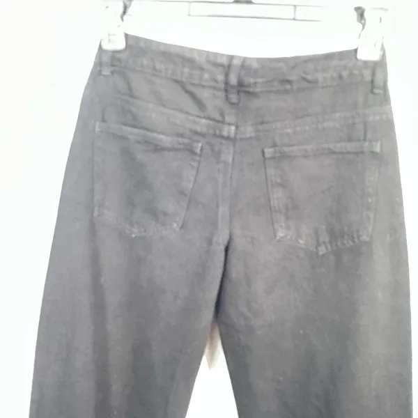 Edikted Black Womens Wide Leg Jeans Size 4 EUC - Image 7