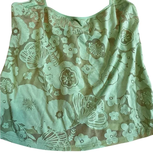 Vintage Victoria’s Secret Semi Sheer Burnout Floral Butterfly Lounge Set - Image 5