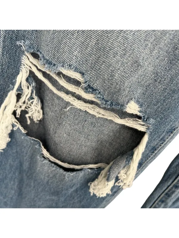 Altar'd State Vervet Distressed High Rise Jeans Size 28 90s Grunge Y2K Casual - Image 5