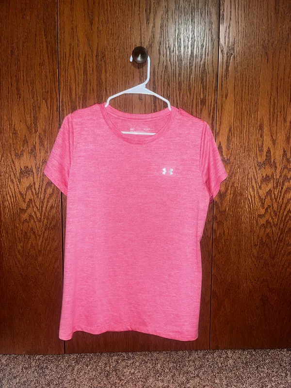Under Armour Pink UA Tech shirt - Image 3