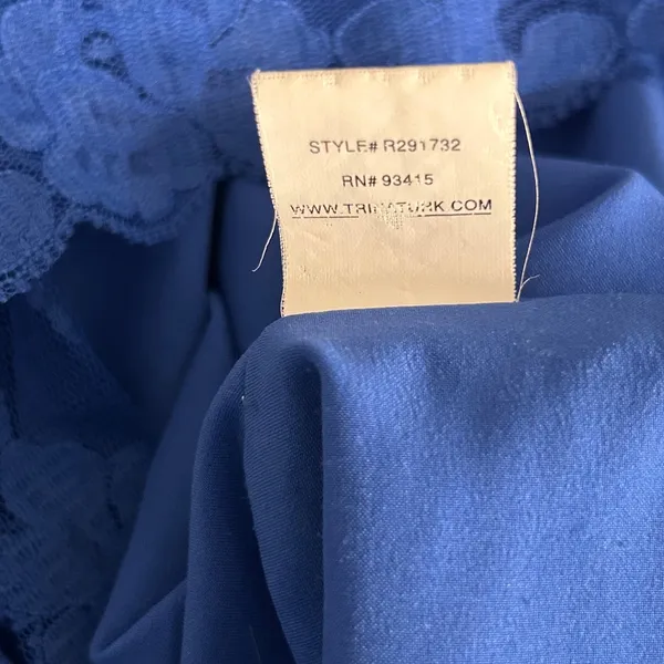 Trina Turk‎ Fit And Flare Party Dress Blue 4 - Image 10