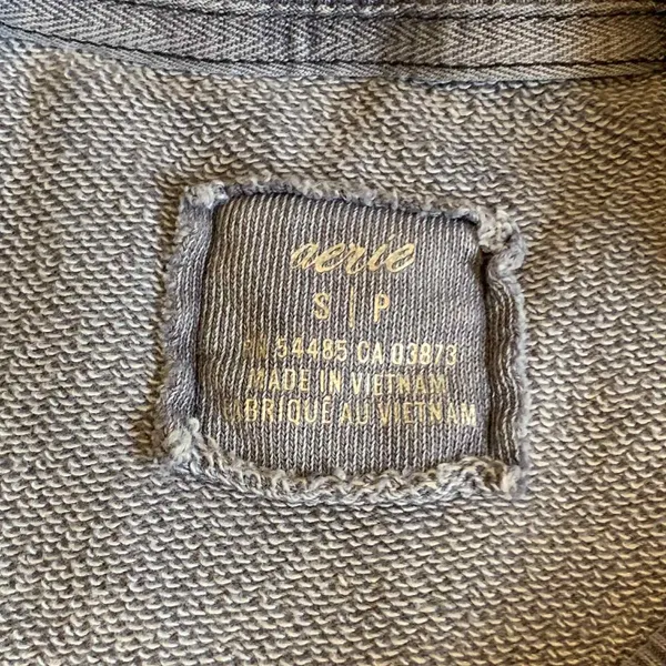 ​Aerie UPSTATE Blue Crewneck Sweatshirt S Petite Vtg Wash‎ Faded Aesthetic VSCO - Image 5