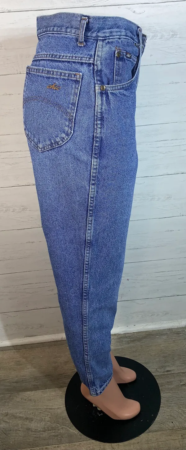 Chic Jeans Vintage High Waisted Mom Jeans Women's Size 14 juniors 100% Cotton READ - Image 7