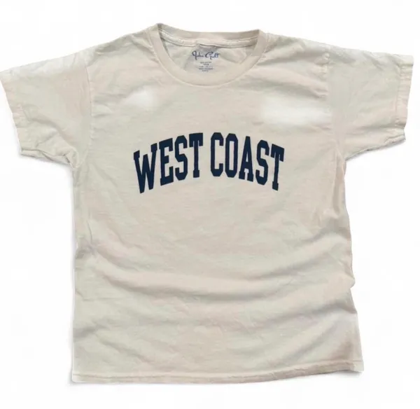 Brandy Melville white west coast tee - Image 2