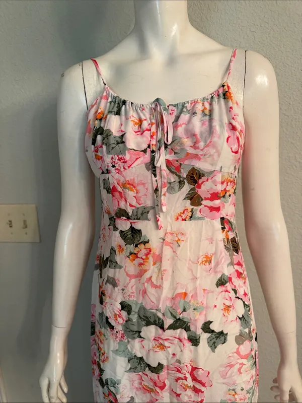 Favorite Daughter Floral Pink Spaghetti-Strap Maxi Dress Size 8🌸💗 - Image 7