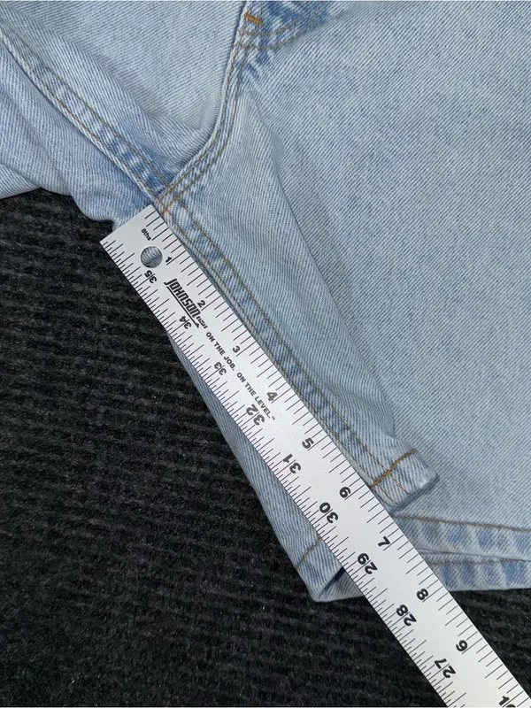 Vintage 90s Levis 550 Relaxed Fit Light Denim Shorts Women 9 / 27 USA Made Jorts - Image 11