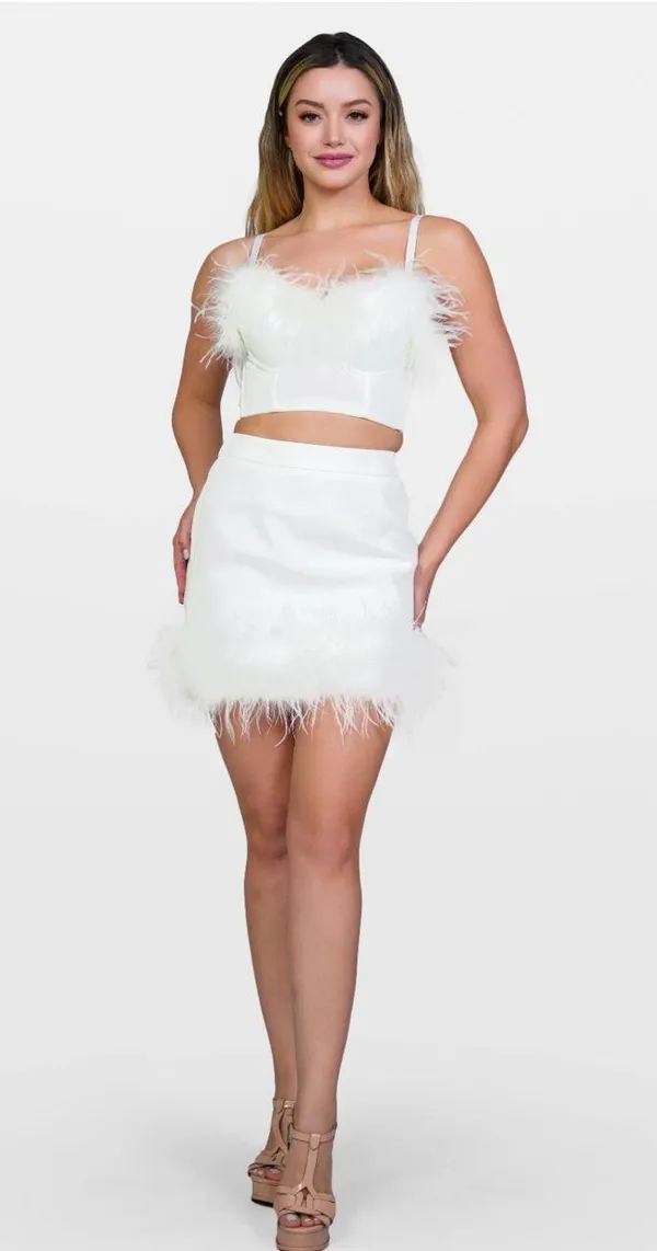 White Thirty Thirty Skirt set - Image 2
