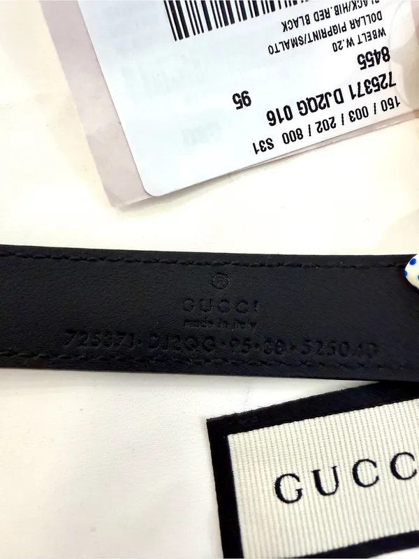 Gucci Strawberry Pendant Belt - Image 4