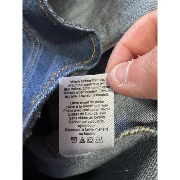 Coldwater Creek Women Large Blue Denim Button‎ Jean Jacket Y2K Business Casual - Image 11