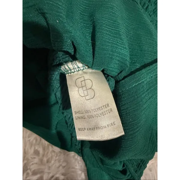 Baltic Born Esther Smocked Midi Dress in Green Small - Image 6