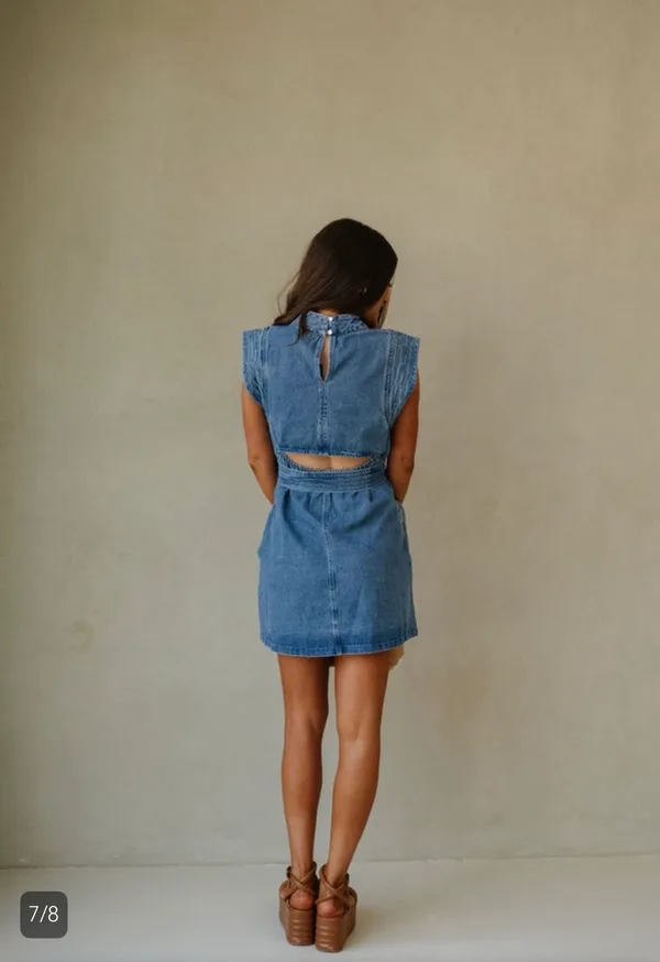 Jean Dress These Three Boutique - Image 4