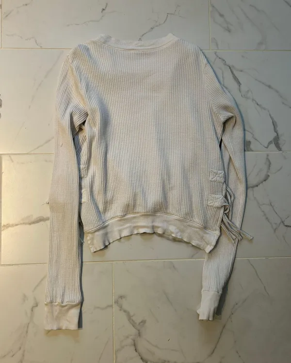 We The Free White Thermal Waffle Long Sleeve - Image 6