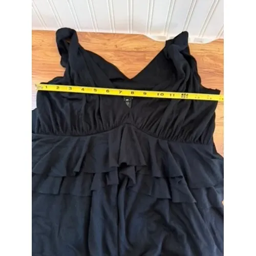 Robert Rodriguez Black Ruffle‎ Tiered V-Neck Sleeveless Top Sz XS - Image 7