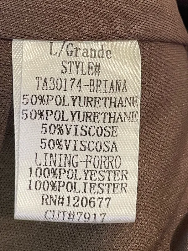 TIC TOC From Los Angeles Brown Faux Leather Tube Bow‎ Details Top Size L - Image 6