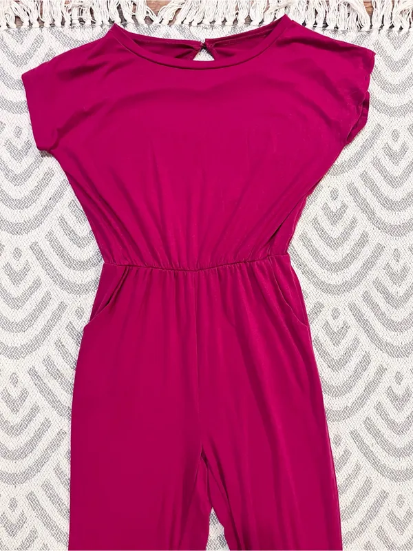 Magenta Pink Jumpsuit L/XL - Image 2