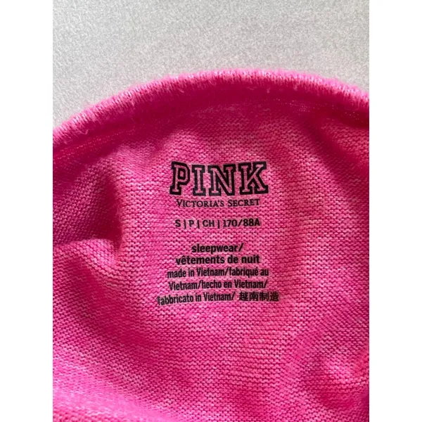 Women's PINK Victoria's Secret Pajama Top S Pink Gold - Image 2