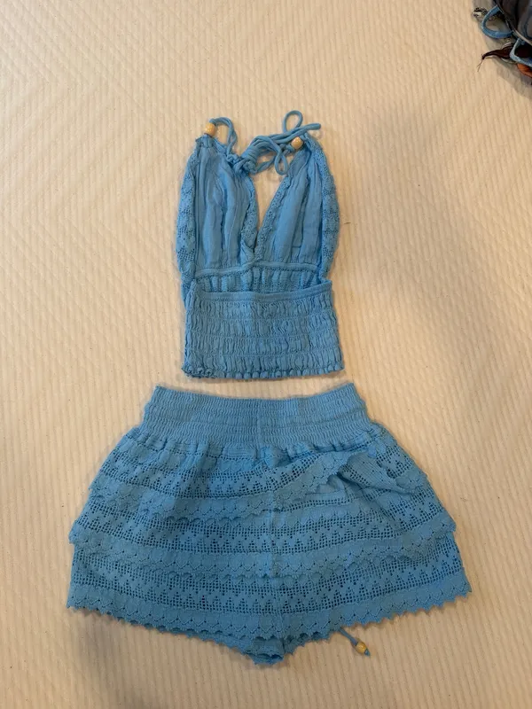 Blanco by nature set top and bottoms Blue Size M - Image 2