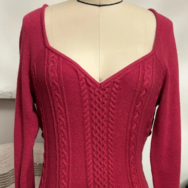 New Free People Small World Sweater Dress Size Large - Image 9