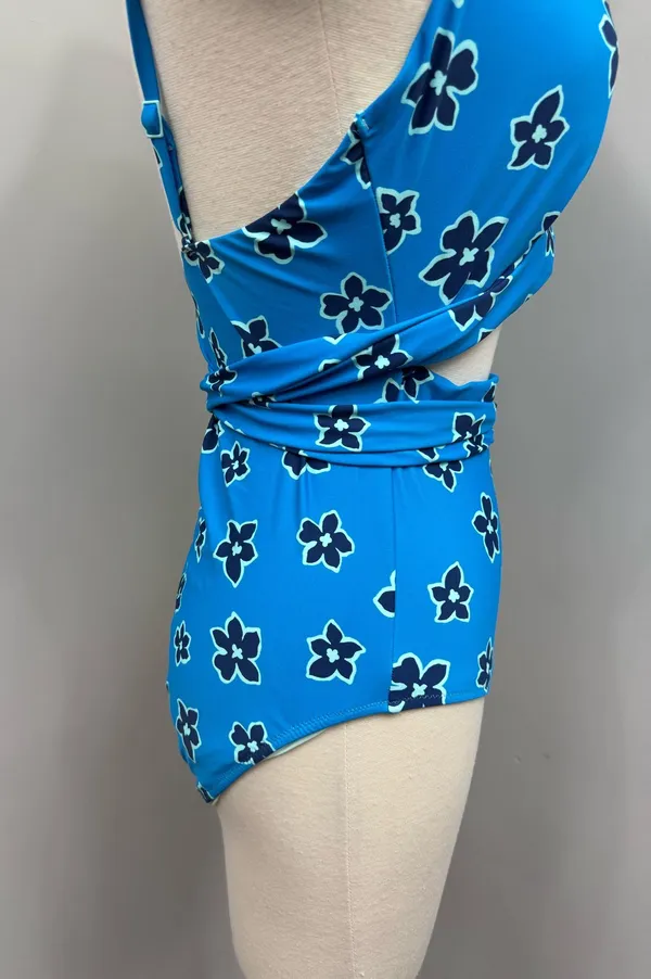 Aerie Blue Floral One Piece Swimsuit - Image 7