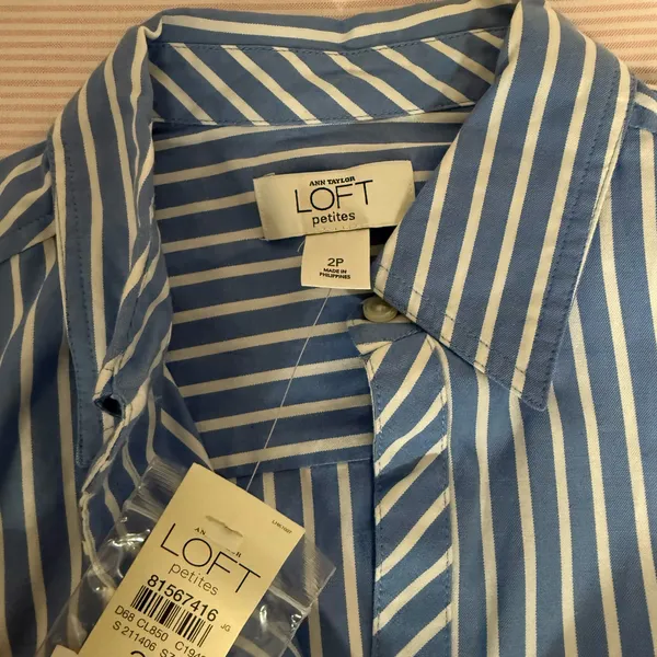 loft button up blouse - Image 3