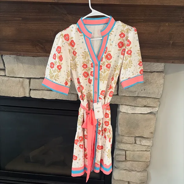 Short sleeve mini dress. Multiple - Image 4
