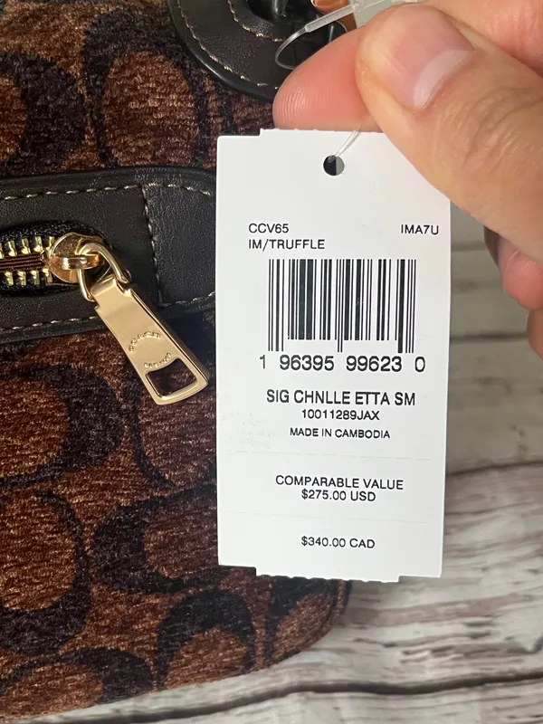 Coach Etta Small Flap Bag In Signature Chenille - Image 4