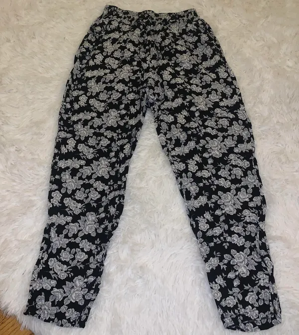 Boutique High Waisted Floral Pants - Image 4
