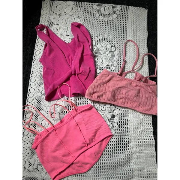 Urban Outfitters Pink 3 Top Set - Image 5