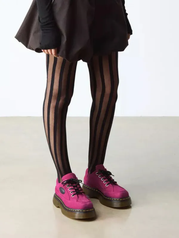 DR MARTENS Buzz EI pink leather platform lace up oxford’s shoes women’s 7 new - Image 8