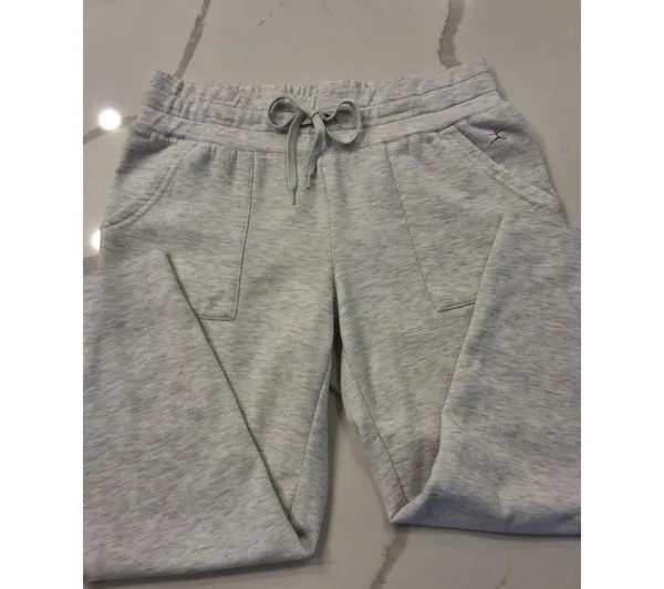 Danskin Size M Women’s Light Gray Elastic & Tie at Waste Jogger Sweatpants - Image 4