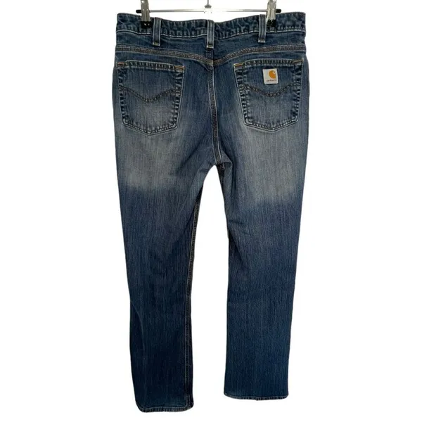 Carhartt Mid-Rise Medium Wash Bootcut Casual Denim Jeans - Image 3