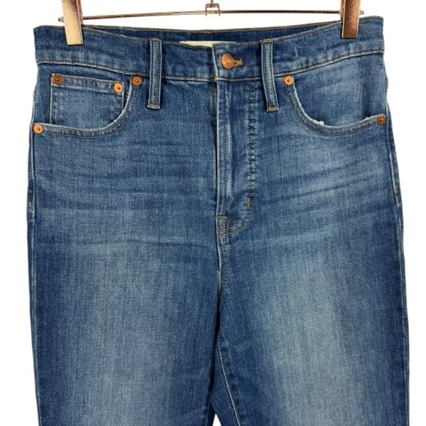 Madewell The Perfect Vintage‎ Crop Jeans Blue Distressed Size 26 Denim Casual - Image 8