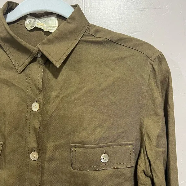VINTAGE Gucci (1970’s) Military Button Down Top - Image 10