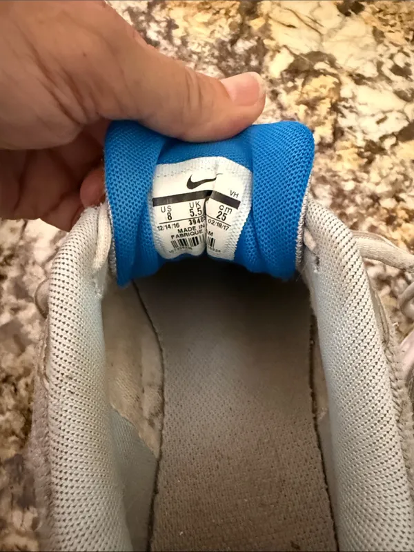 Nike Gray Sneakers with Blue Swoosh- “Initiator” - Image 2