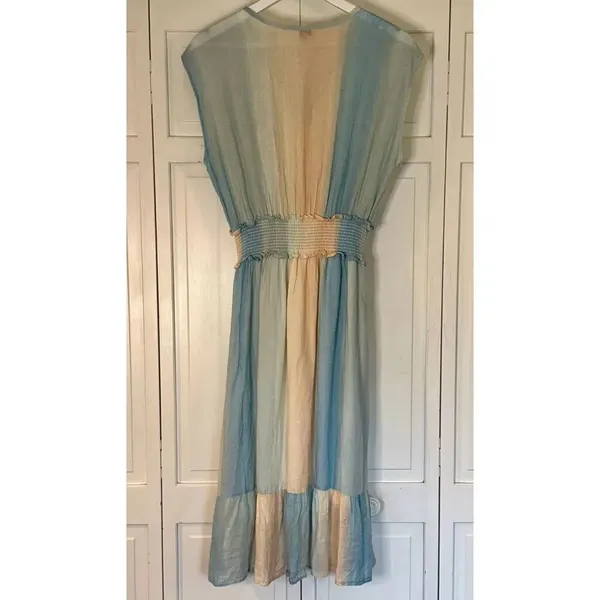 Rails Ashlyn sunset gradient smocked waist dress size small - Image 9