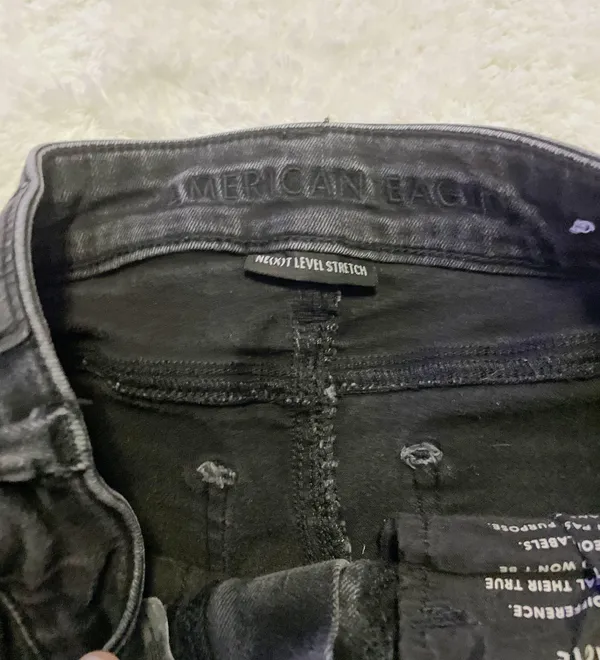 American Eagle Outfitters High Rise Distressed Skinny Jeans - Image 5