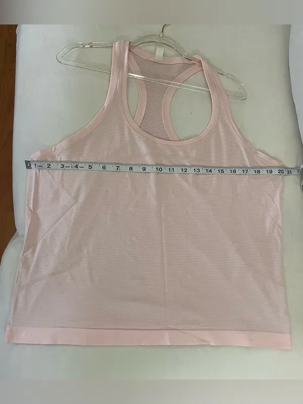 Lululemon Swiftly Racerback Tank Top Blush Pink Size 14 - Image 4