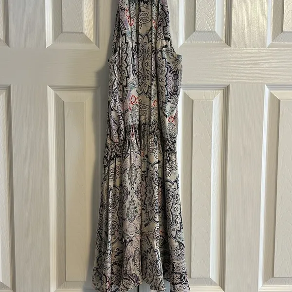 PARKER Women’s Paisley & Flower Elastic Waistband Ruffled Dress Size S - Image 6