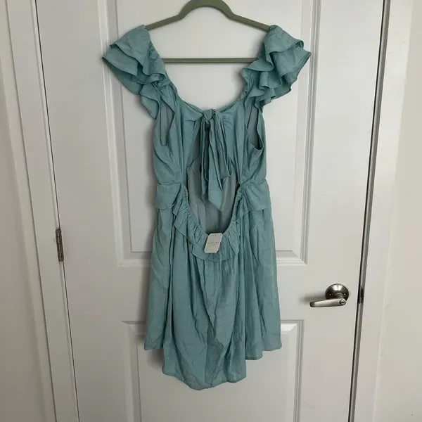 NEW Altar’d State Blue Mini Dress Size Large NWT - Image 4