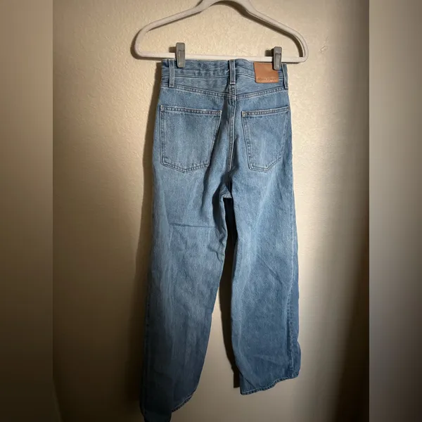 DENIM‎ FORUM ARITZIA the 90s lo-rise baggy wide jean size 23 7 Yrs Bleu taboo - Image 8