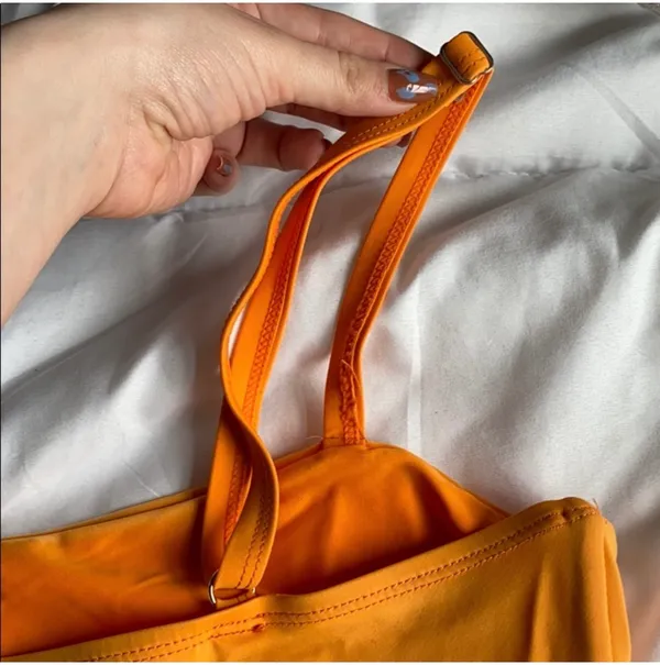 High Waisted Orange Ombré Bikini Set - Image 5