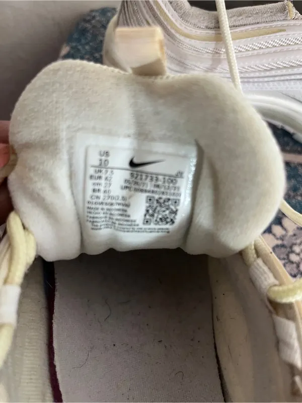 Nike Off-White/Cream Air Max 97 Sneakers - Image 4