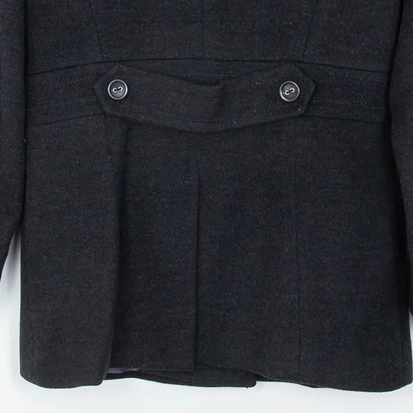 Calvin Klein Womens Wool Blend Pea Coat Jacket Size‎ 8 Gray Classic Quiet Luxury - Image 10