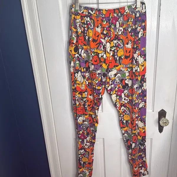 Disney Mickey Mouse and Friends Halloween Spooky Pants W-999 Size Large - Image 6