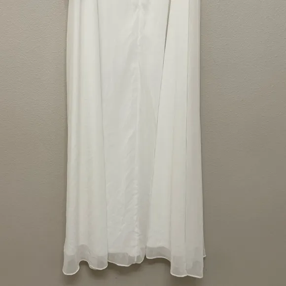 NEW Lulus Radiant Romance White Tie-Strap Maxi Dress Sz Large Wedding Bridal - Image 11