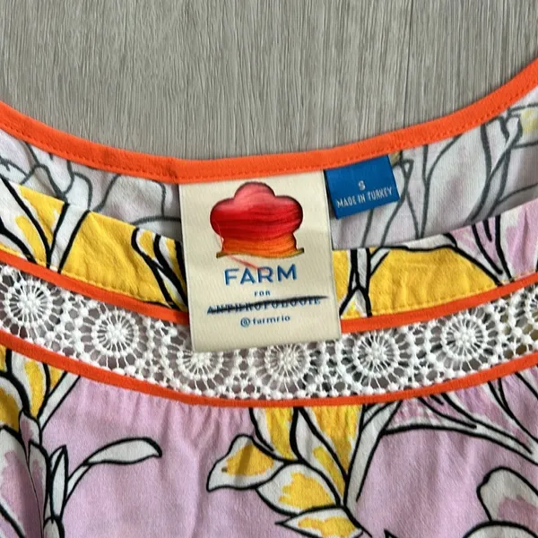 Farm Rio • Tia flutter sleeve floral blouse top - Image 7
